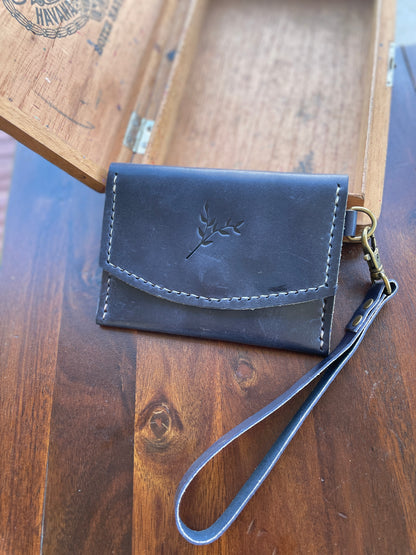 Wallet w/ Wristlet Strap (navy)