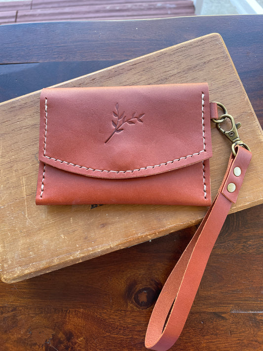 Wallet w/ Wristlet Strap (tan)